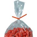 Box Packaging Global Industrial„¢ Paper Twist Ties, 4"L x 5/32"W, Orange, 2000/Pack PBT4O